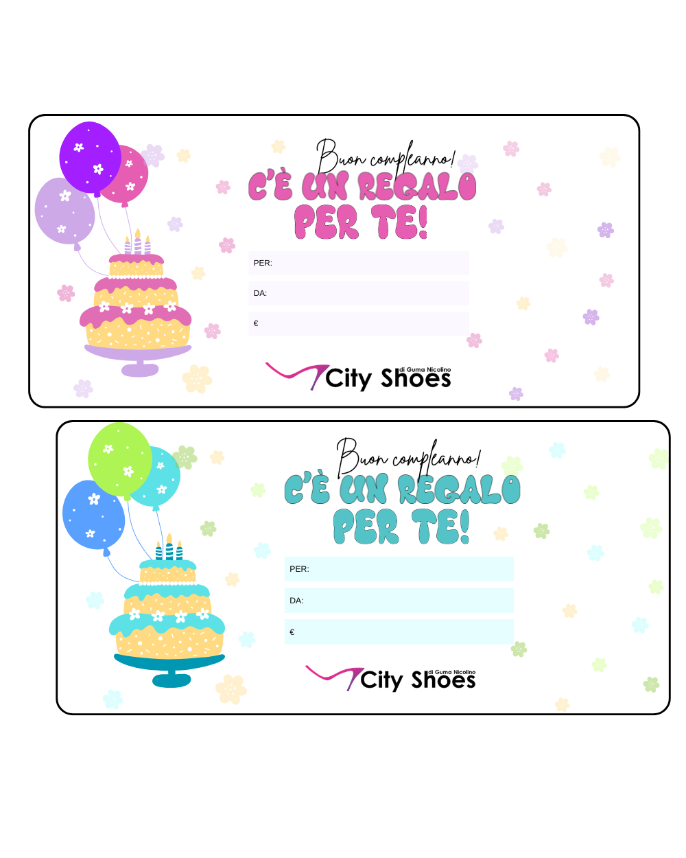 Buono regalo compleanno