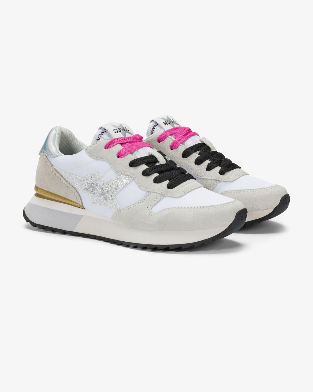 Sun68 Stargirl glitter bianco