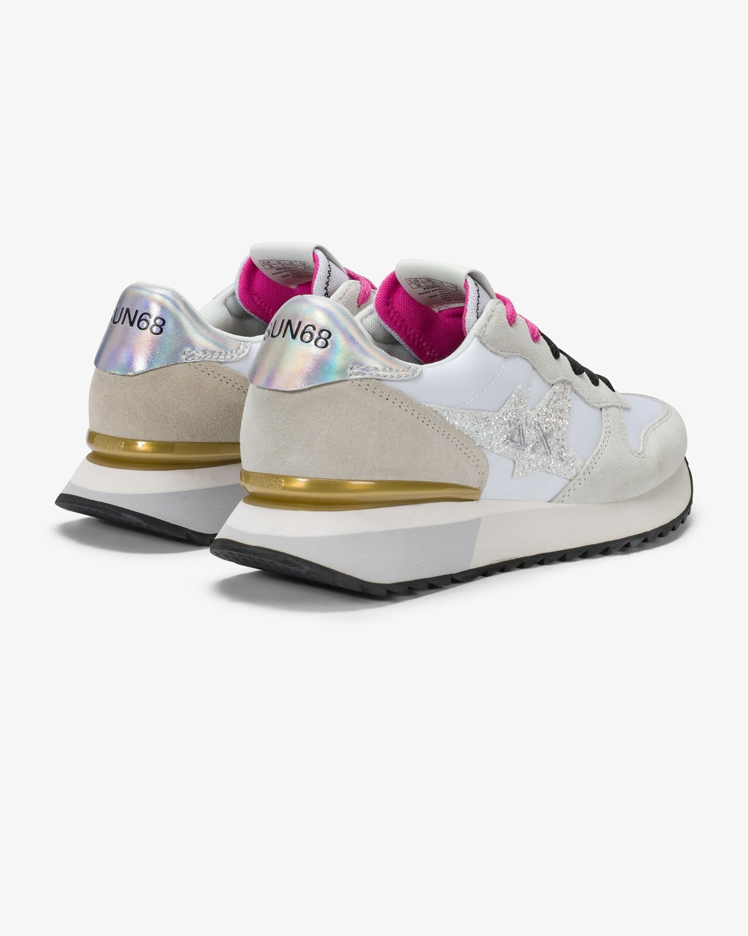 Sun68 Stargirl glitter bianco