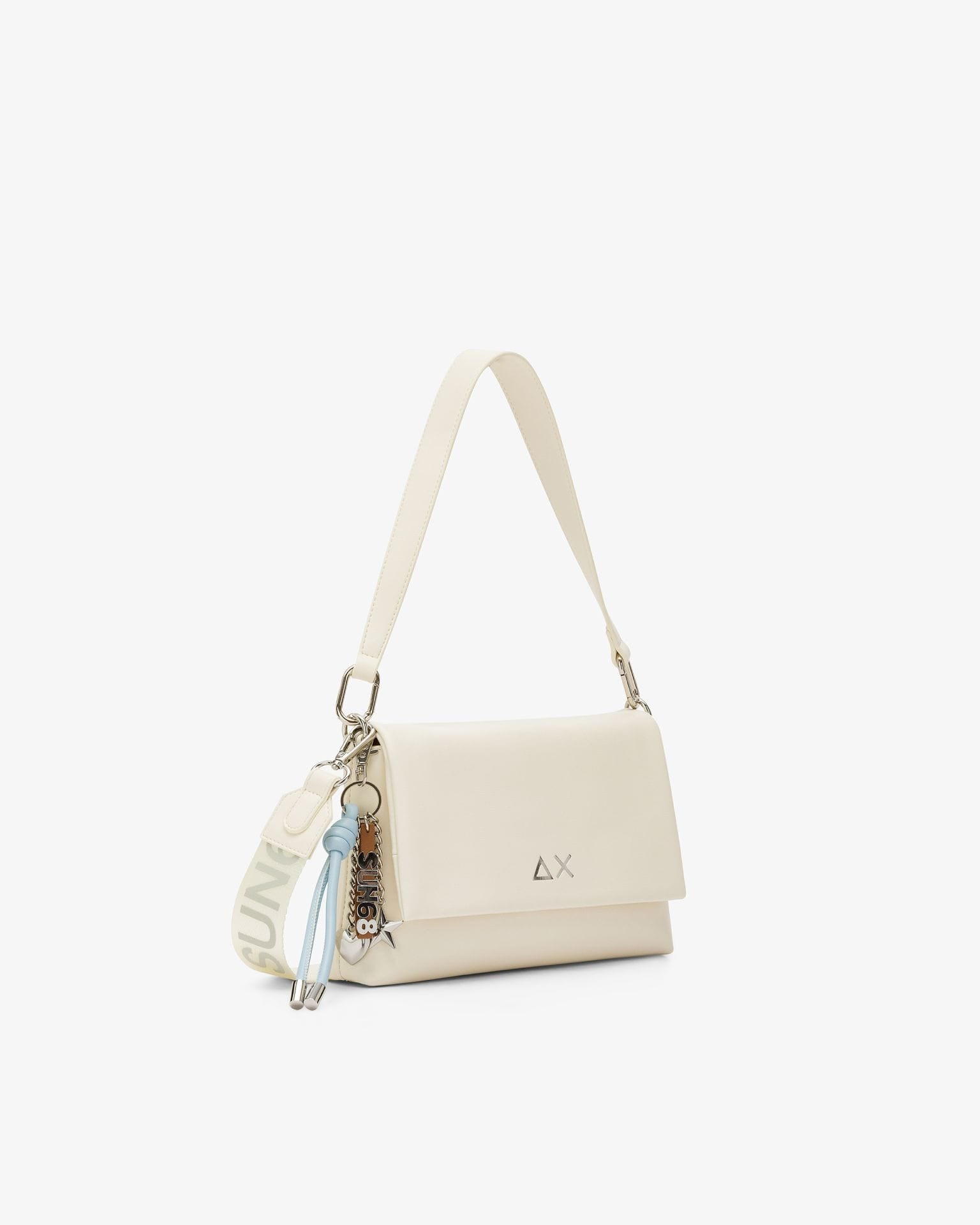 Sun68 Pochette con tracolla bianco panna