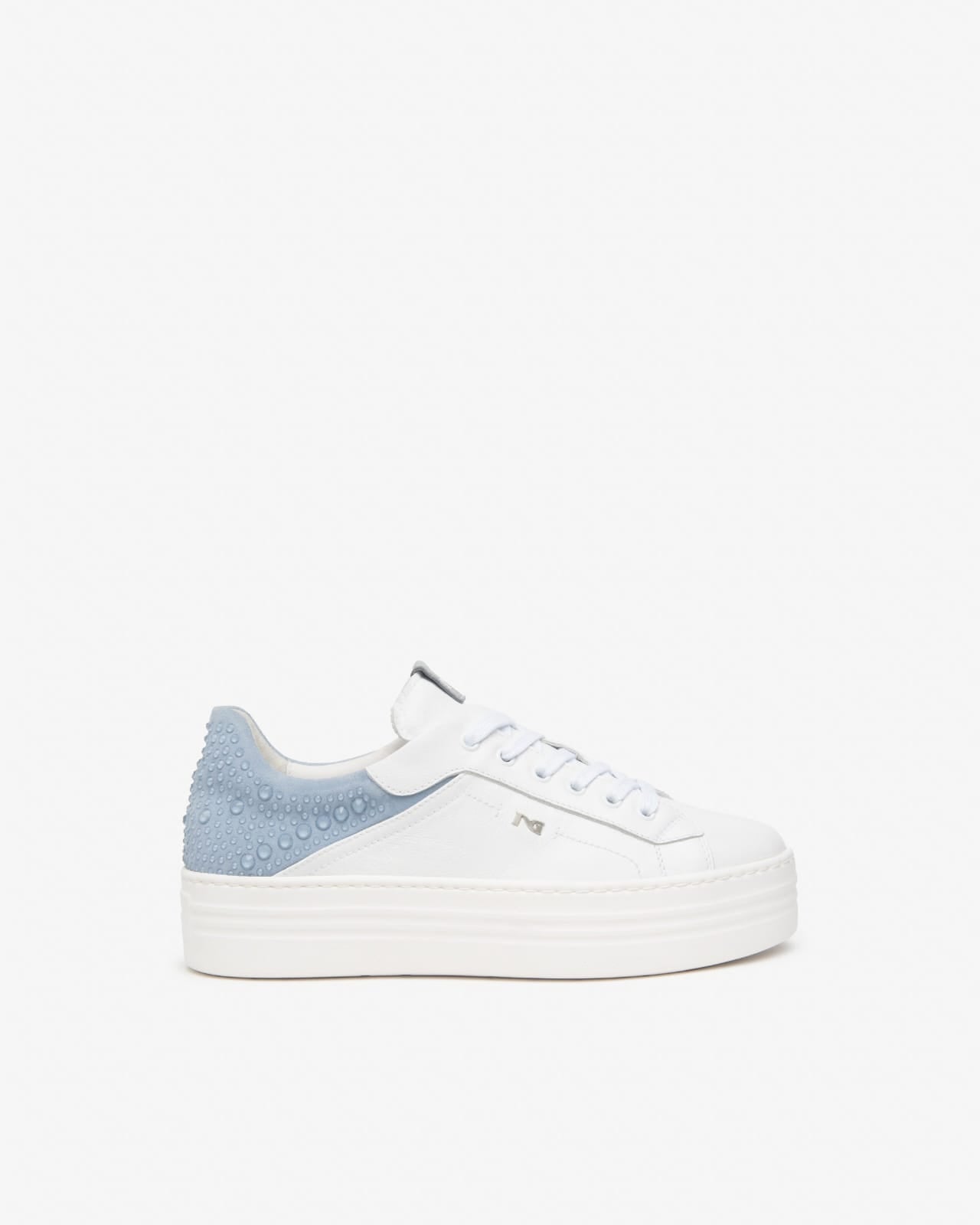 Nerogiardini sneakers bianco/azzurro