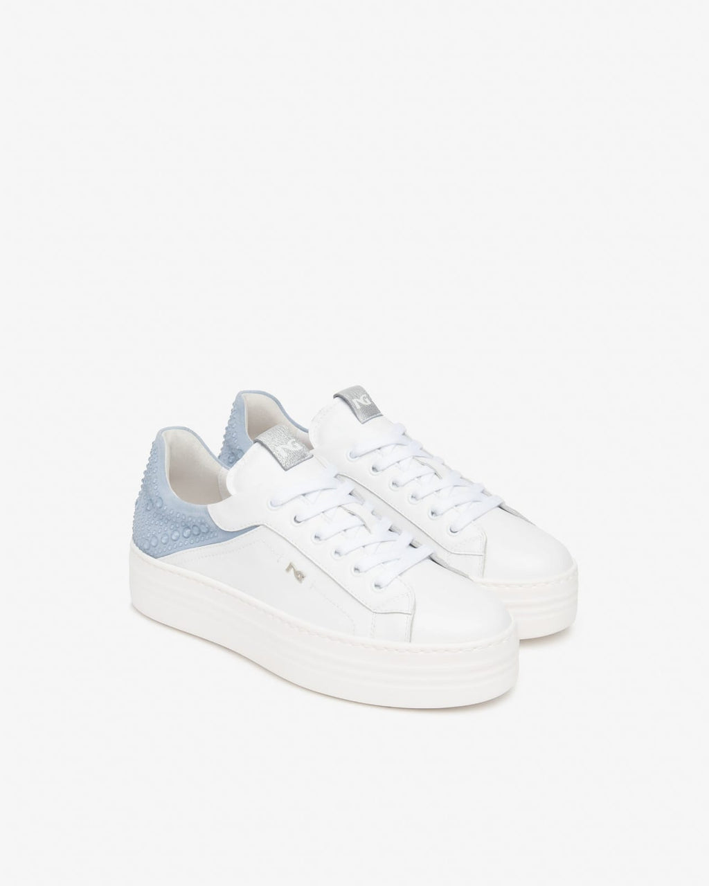 Nerogiardini sneakers bianco/azzurro