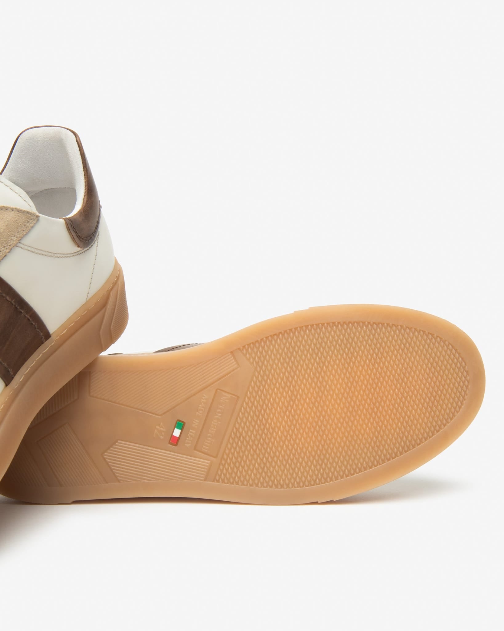 Nerogiardini sneakers bianco/camel