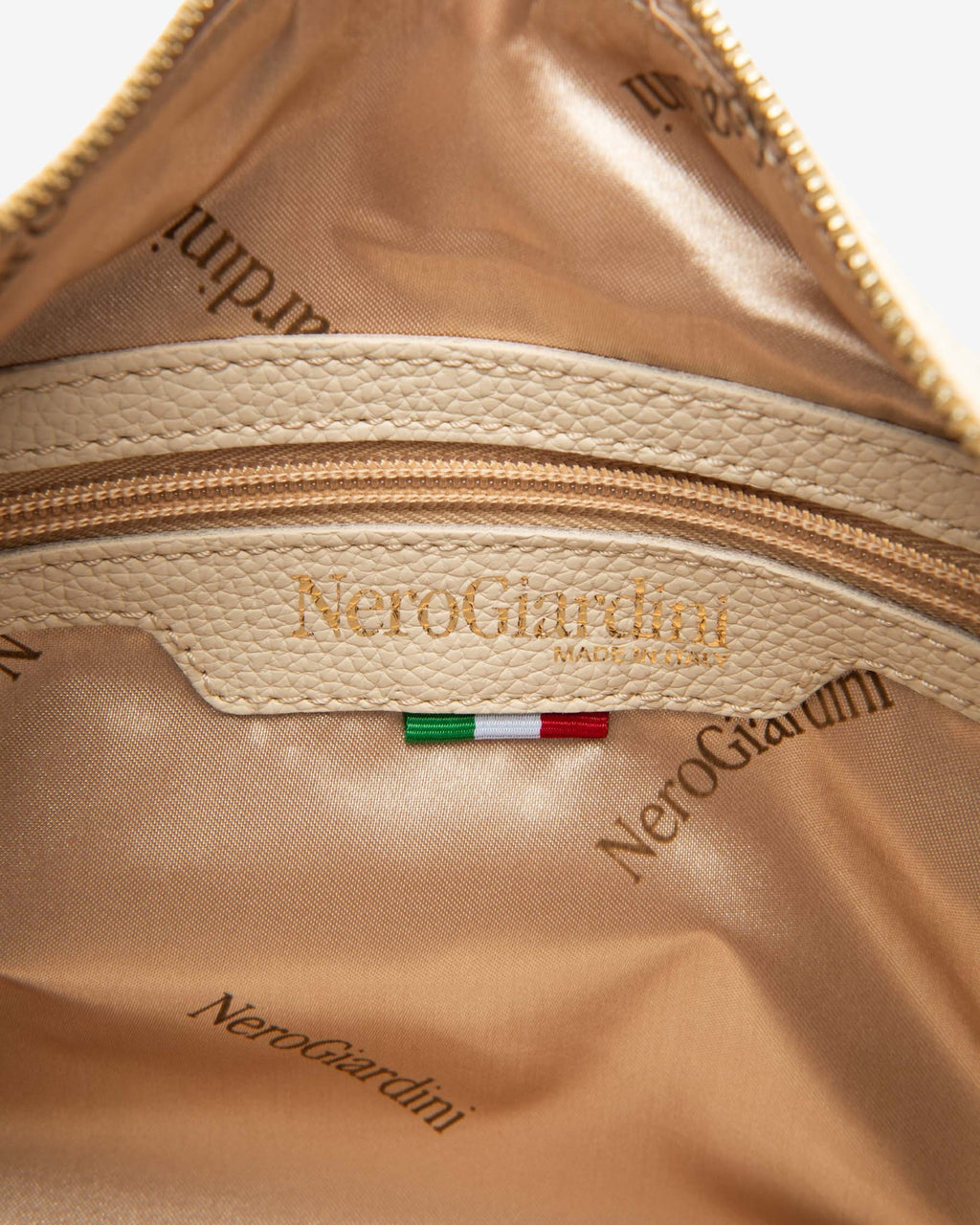 Nerogiardini borsa tracolla panna