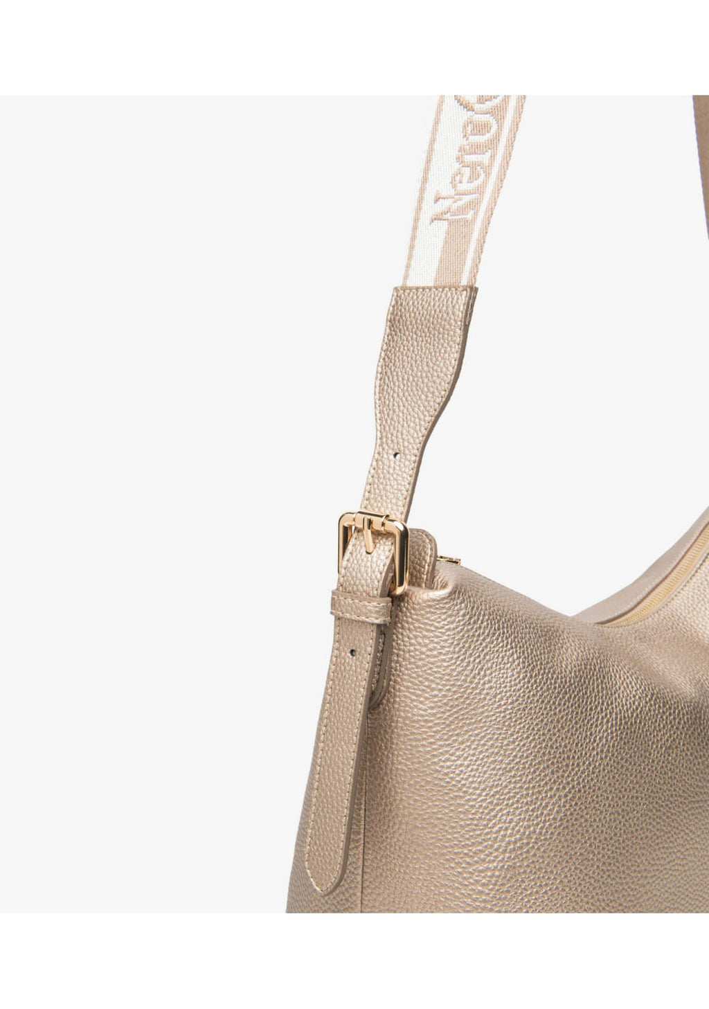 Nerogiardini borsa tracolla platino