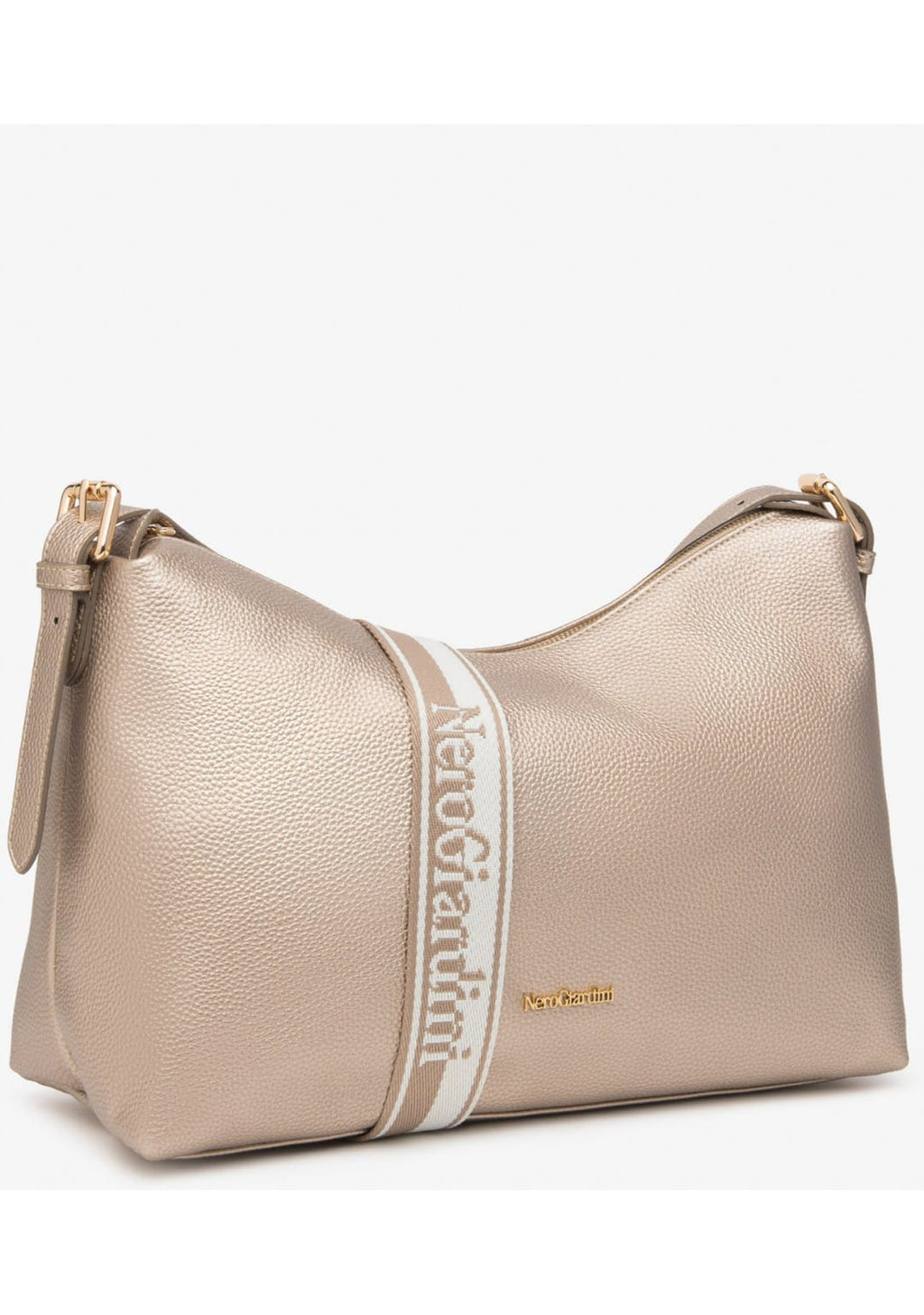 Nerogiardini borsa tracolla platino