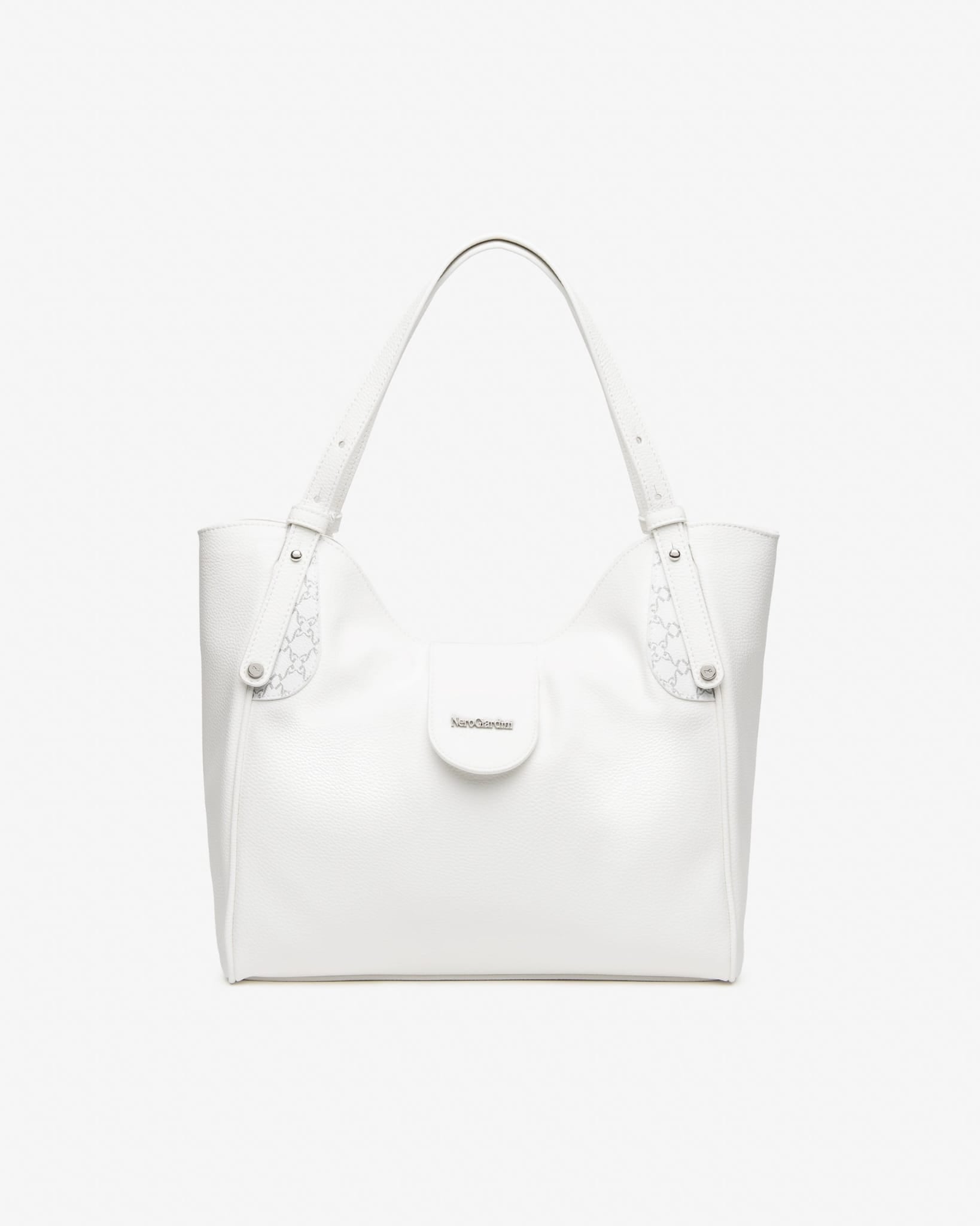Nerogiardini borsa a spalla bianco