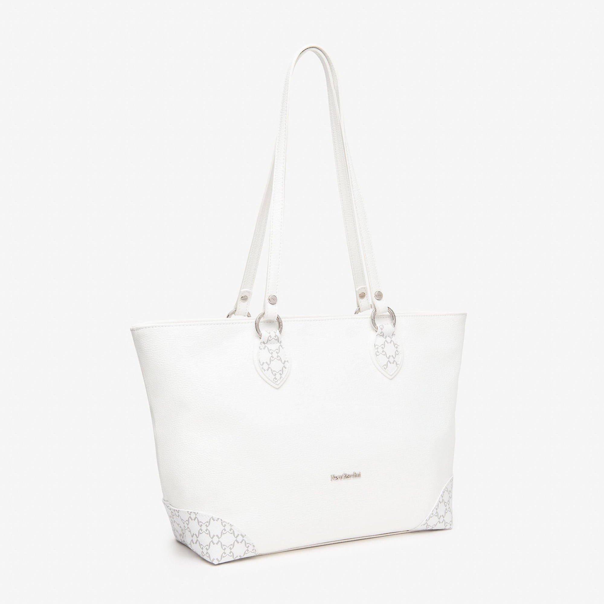 Nerogiardini borsa a spalla bianco