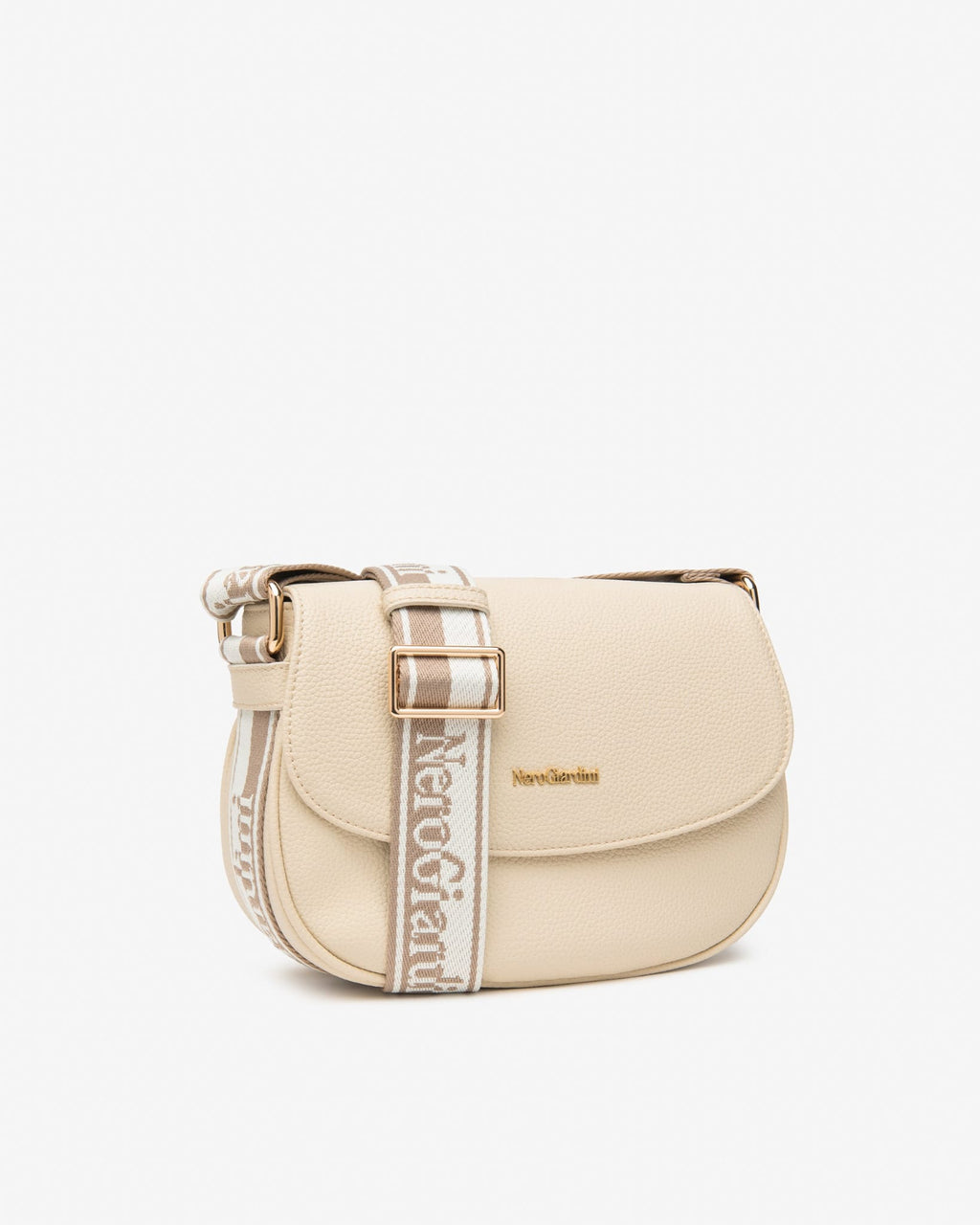 Nerogiardini borsa tracolla panna
