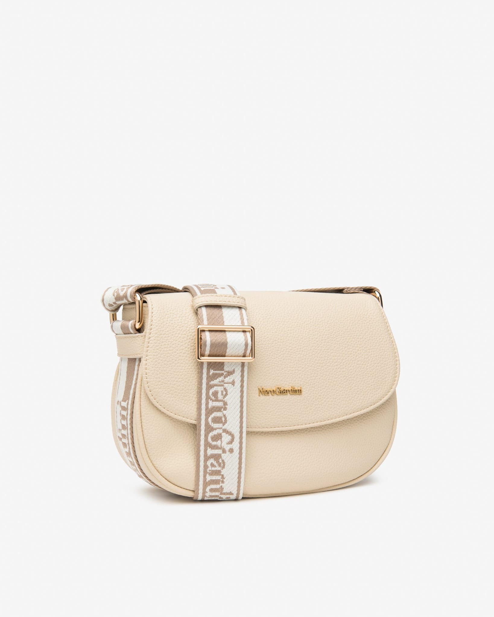 Nerogiardini borsa tracolla panna