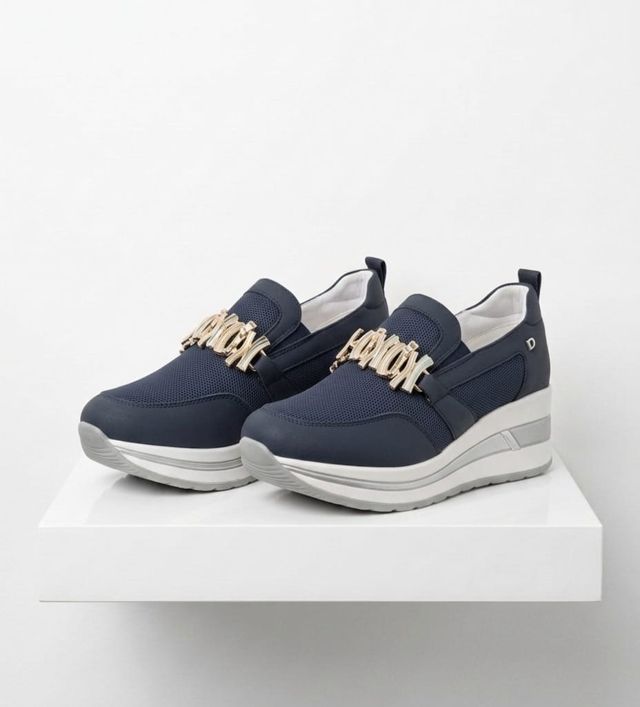 Donna Serena sneakers slip-on blu