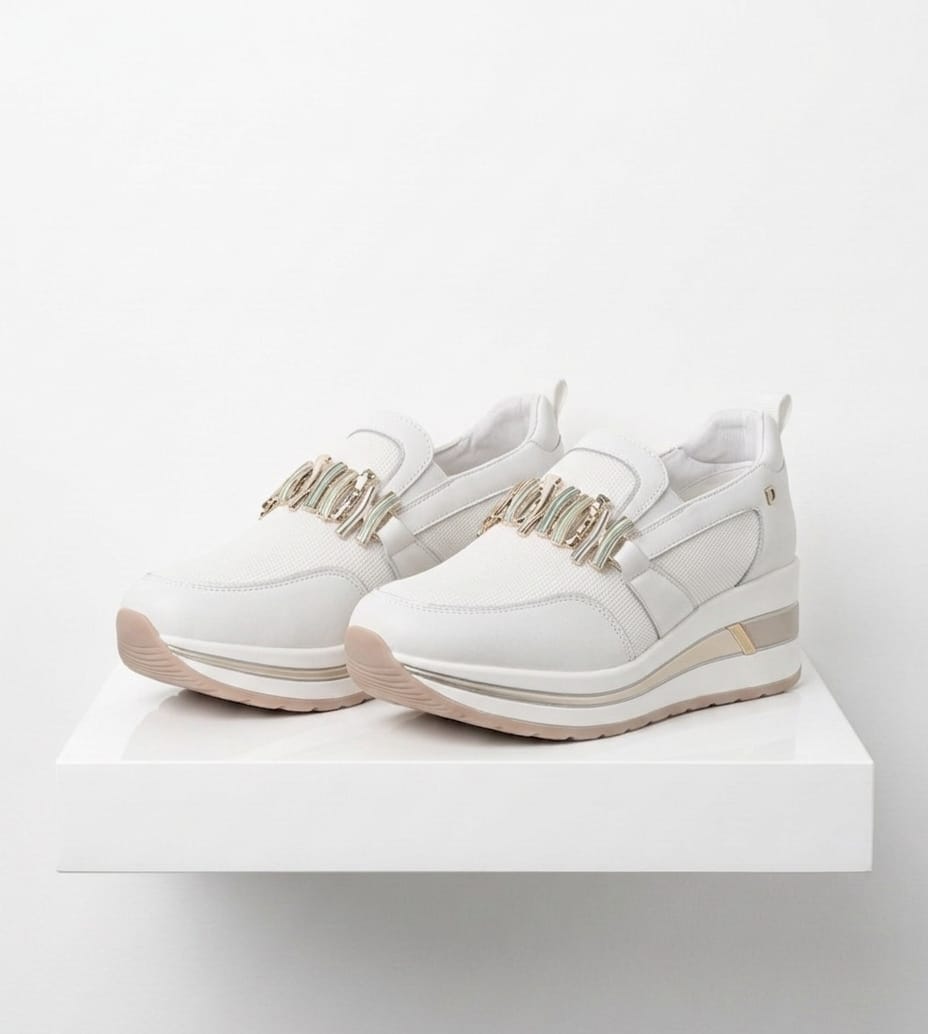 Donna Serena sneakers slip-on bianco