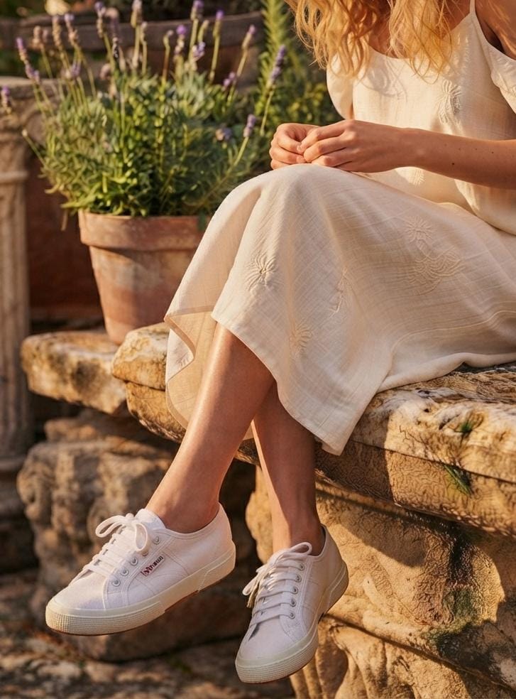 Superga sneakers bianche