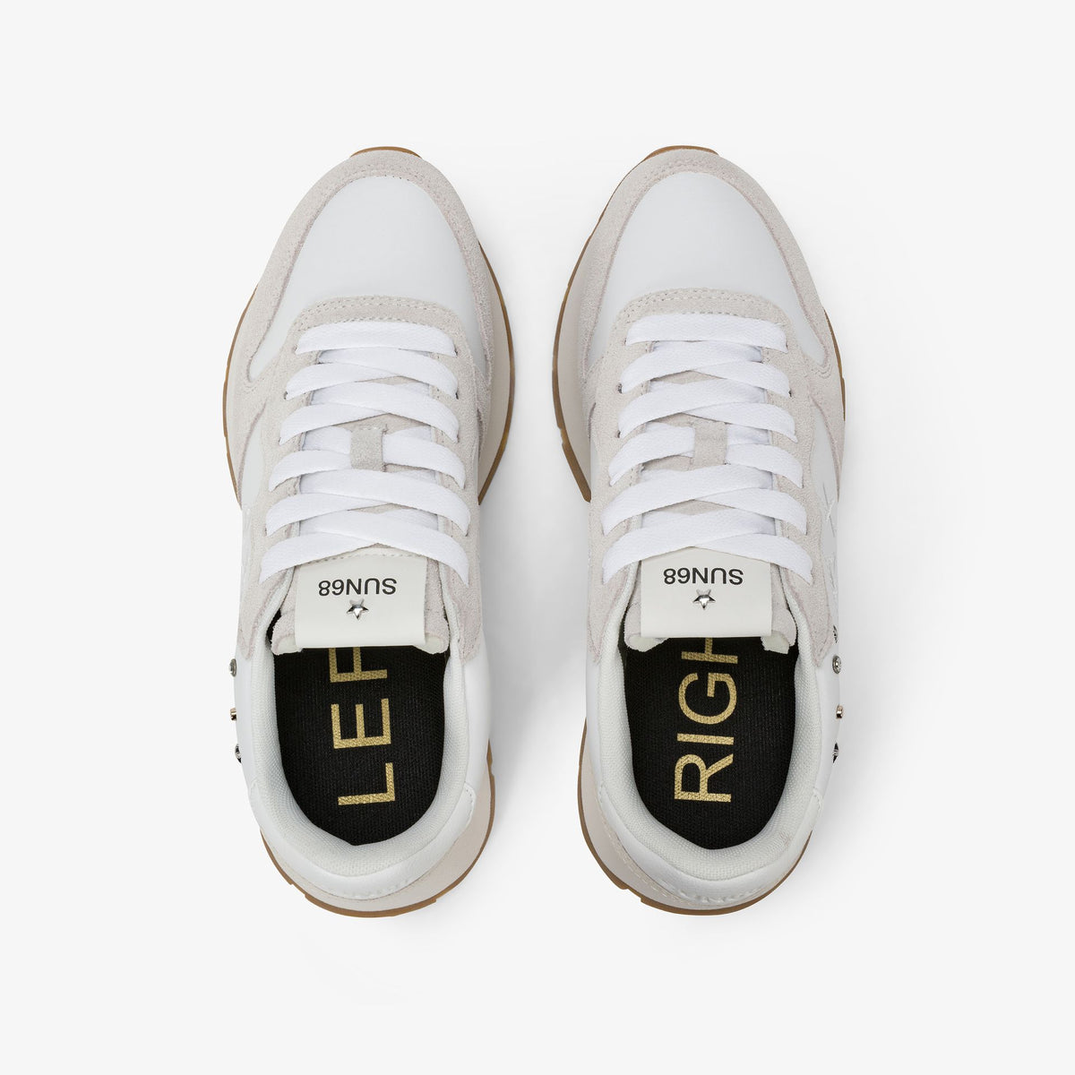 Sun68 Ally studs bianco